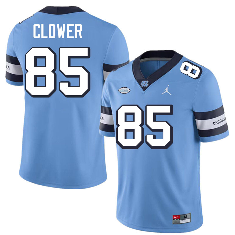#85 Shanard Clower North Carolina Tar Heels Jerseys,Apparels,Uniforms Stitched-Throwback Blue